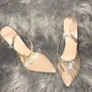 Silver shoes